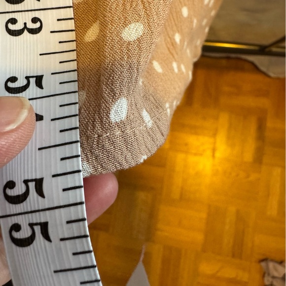 Billabong Tan Polka Dot Wide-Leg Jumpsuit – Size 10 (M/L) - Picture 7 of 7